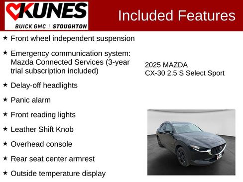Used 2025 MAZDA CX-30 AWD 2.5 S w/ Select Sport Pkg image 3