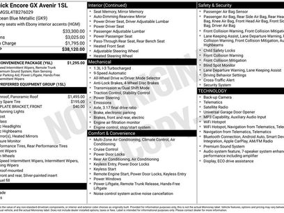 New 2026 Buick Encore GX Avenir w/ Avenir Convenience Package