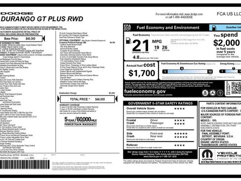 Used 2022 Dodge Durango GT RWD image 4