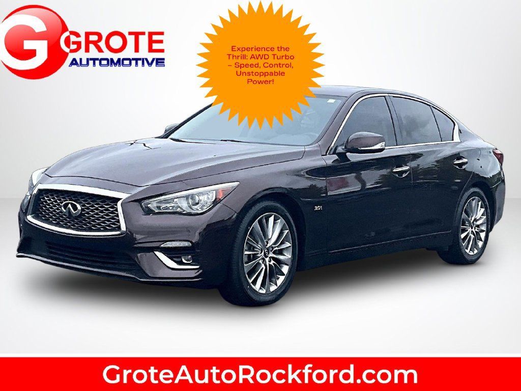 Used 2019 INFINITI Q50 Luxe w/ Essential Package (3.0T Luxe) AWD/4WD image 1