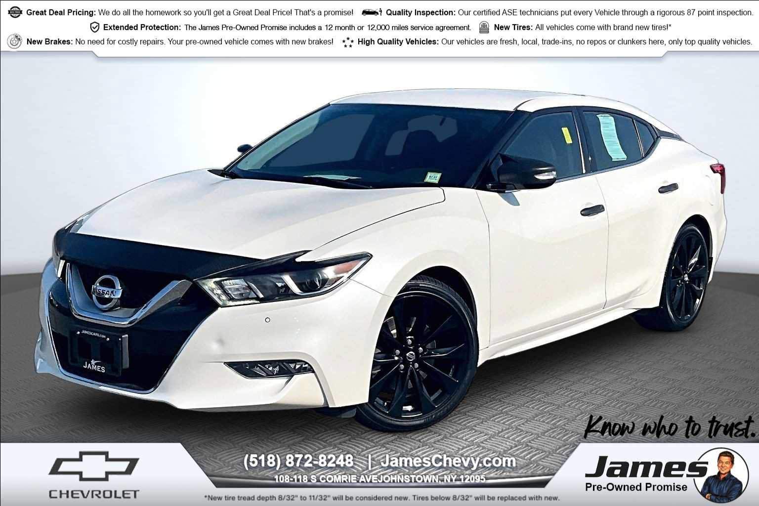 Used 2017 Nissan Maxima SR w/ Midnight Edition FWD image 1