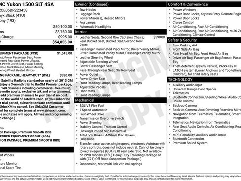 Used 2013 GMC Yukon SLT w/ SLT-2 Equipment Package AWD/4WD image 5