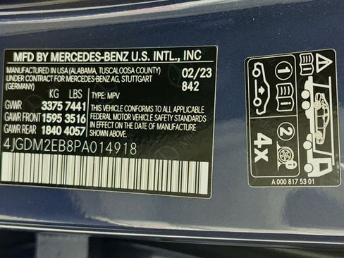 Certified 2023 Mercedes-Benz EQS 450+ 4MATIC SUV image 23