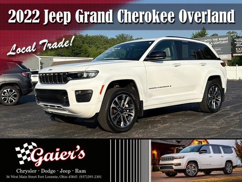 Used 2022 Jeep Grand Cherokee Overland w/ Adv Protech Group III AWD/4WD image 1