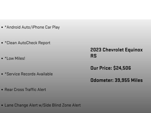 Used 2023 Chevrolet Equinox RS FWD image 12