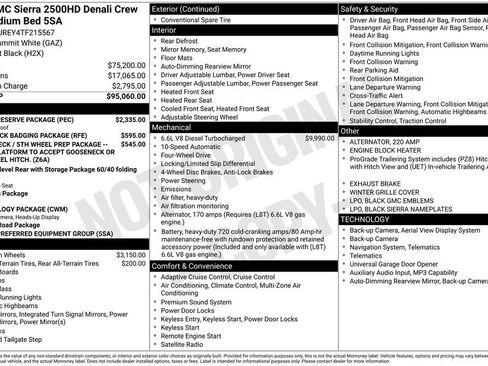 New 2026 GMC Sierra 2500 Denali w/ Denali Reserve Package AWD/4WD image 46