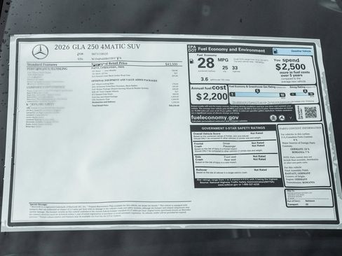 New 2026 Mercedes-Benz GLA 250 4MATIC image 24