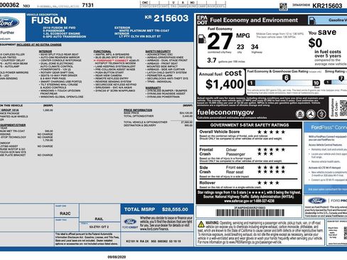 Used 2019 Ford Fusion SE w/ Equipment Group 151A FWD image 24