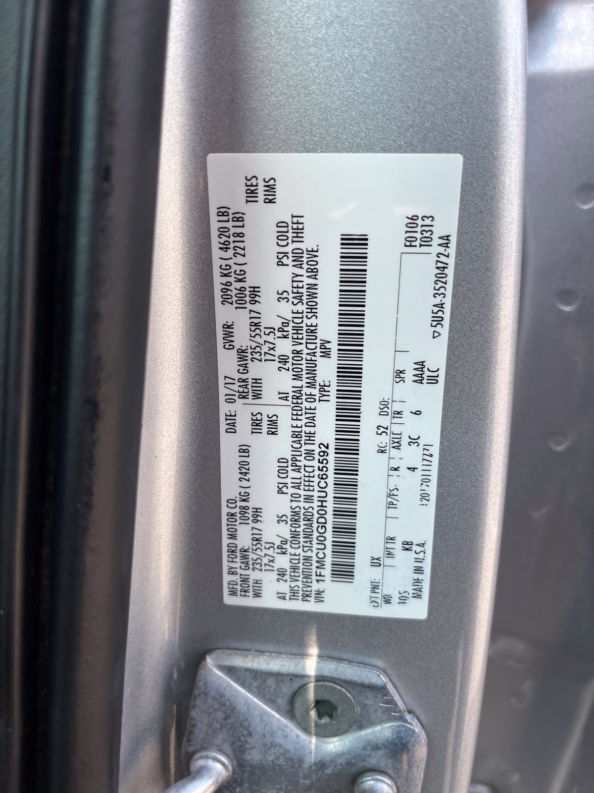Used 2017 Ford Escape SE FWD image 26