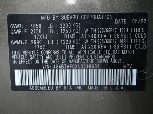 Used 2022 Subaru Outback Premium image 20