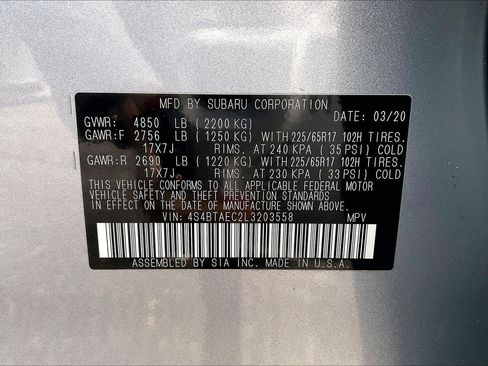 Used 2020 Subaru Outback Premium image 30