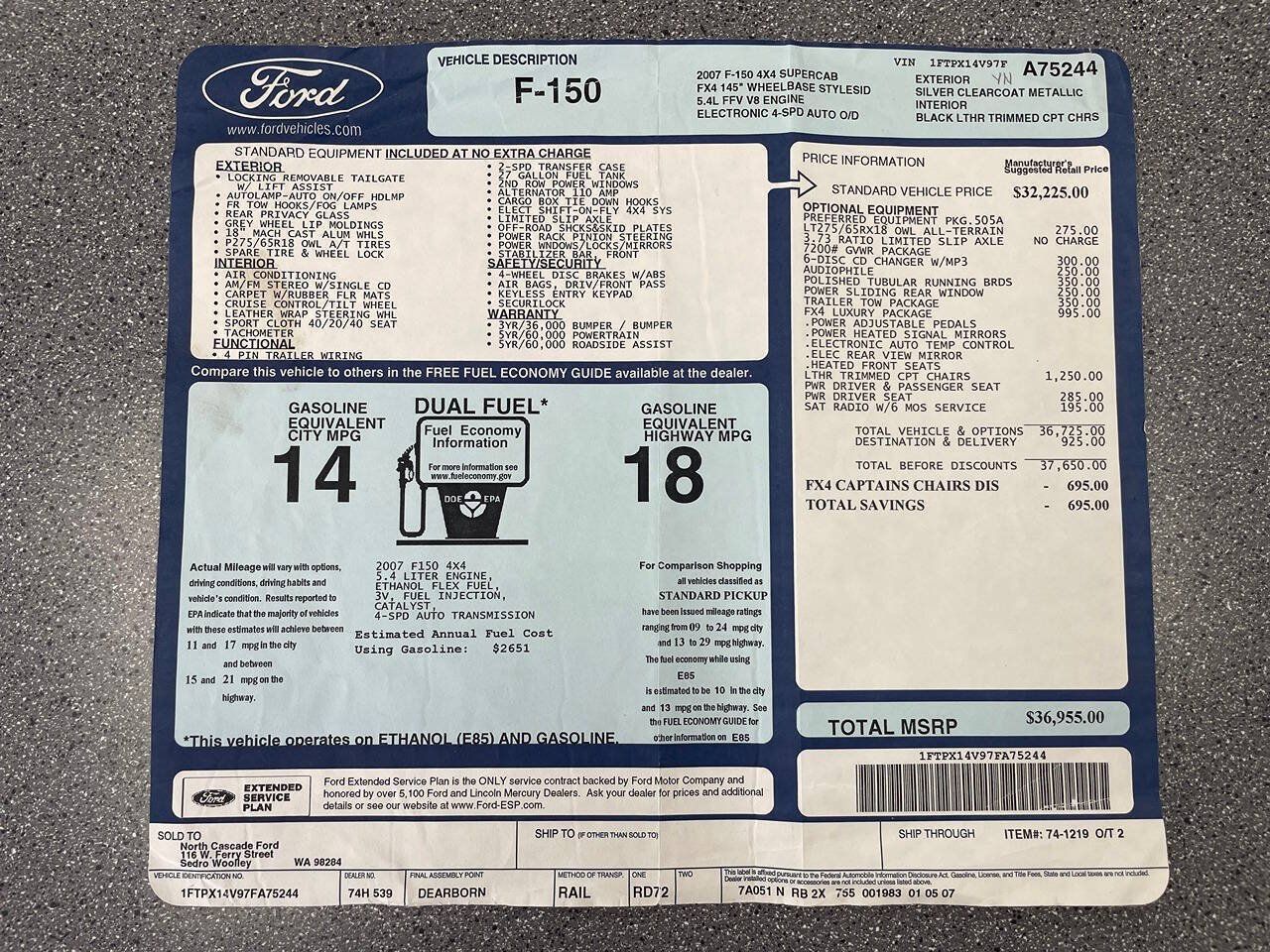 Used 2007 Ford F150 FX4 AWD/4WD image 25