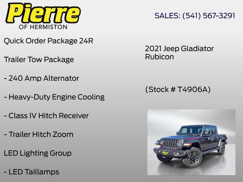 Used 2021 Jeep Gladiator Rubicon AWD/4WD image 6