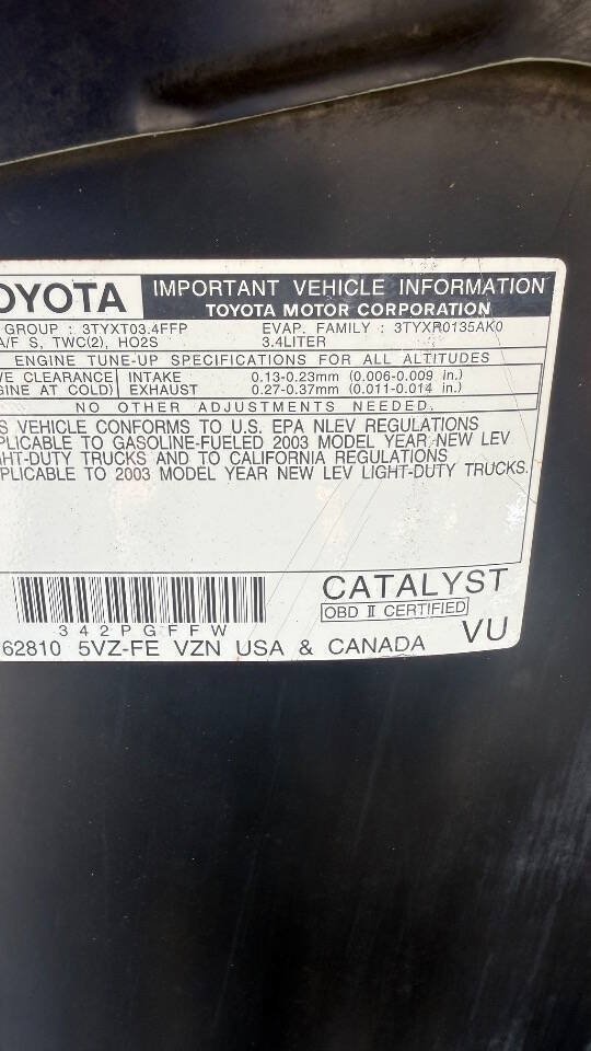 Used 2003 Toyota Tacoma PreRunner RWD image 62