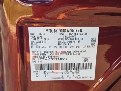 Used 2015 Ford F150 King Ranch w/ Equipment Group 601A Luxury AWD/4WD image 24