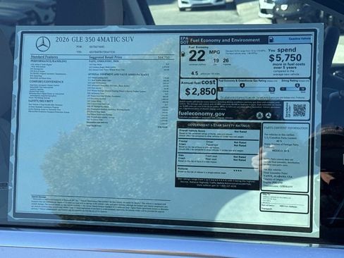 New 2026 Mercedes-Benz GLE 350 GLE 350 image 9