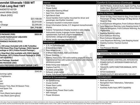 New 2026 Chevrolet Silverado 1500 W/T w/ WT Value Package image 2