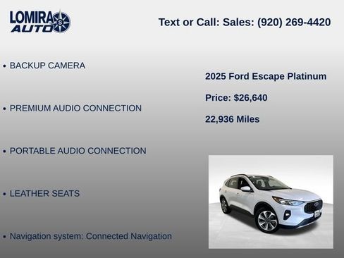 Used 2025 Ford Escape Platinum AWD/4WD image 14