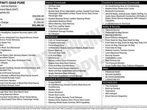 Used 2025 INFINITI QX60 Pure FWD image 5