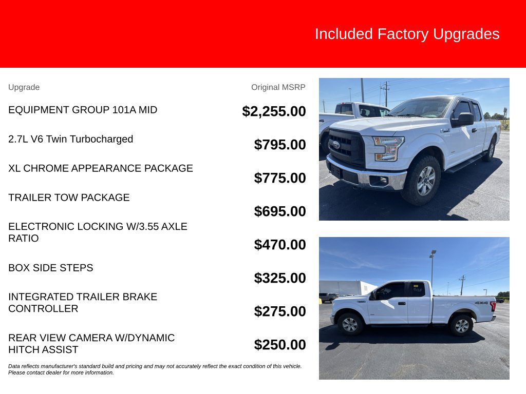 Used 2015 Ford F150 XL w/ Equipment Group 101A Mid AWD/4WD image 5