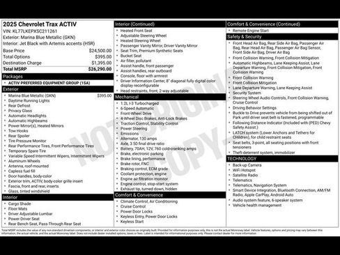 Used 2025 Chevrolet Trax ACTIV FWD image 33