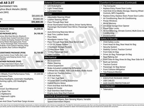 Used 2019 Audi A8 L 3.0T w/ Luxury Package image 2