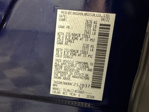 Used 2022 Nissan Pathfinder SV w/ SV Premium Package FWD image 35