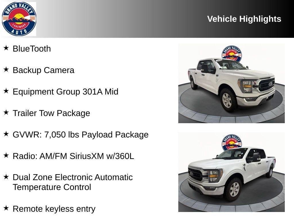 Used 2023 Ford F150 XLT w/ Equipment Group 301A Mid AWD/4WD image 2