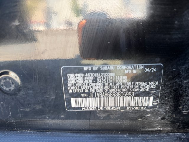 Used 2024 Subaru WRX Premium w/ Popular Package #1A AWD/4WD image 25