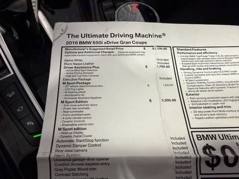 Used 2016 BMW 650i Gran Coupe xDrive image 41