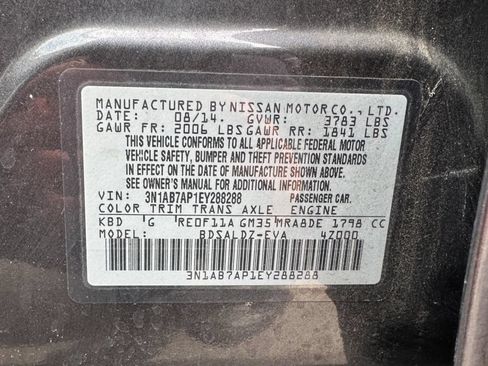 Used 2014 Nissan Sentra SV w/ SV Driver Package FWD image 8