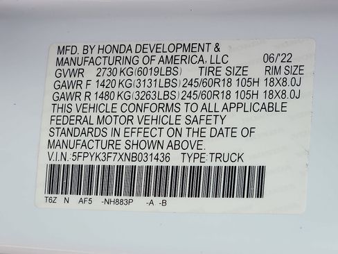 Used 2022 Honda Ridgeline RTL-E image 27