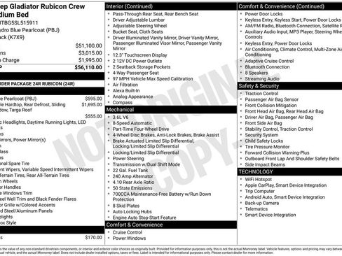 Certified 2025 Jeep Gladiator Rubicon AWD/4WD image 8