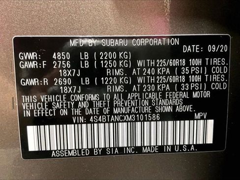 Used 2021 Subaru Outback Limited w/ Popular Package #2 image 43