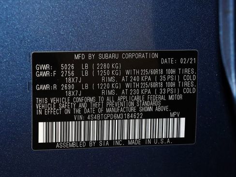 Used 2021 Subaru Outback Touring XT AWD/4WD image 40