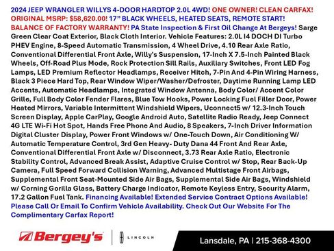 Used 2024 Jeep Wrangler Unlimited AWD/4WD image 2