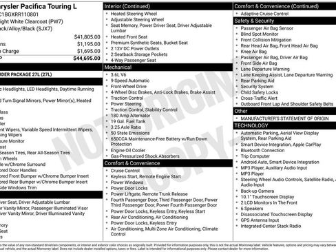 Used 2024 Chrysler Pacifica Touring-L FWD image 29