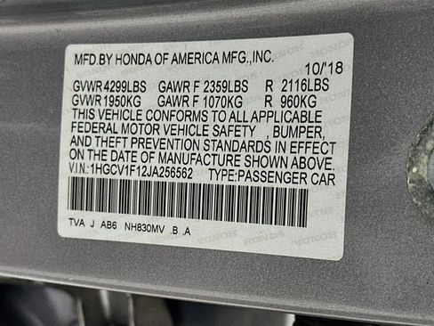 Used 2018 Honda Accord LX image 12