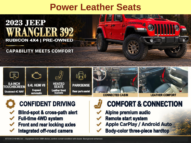Used 2023 Jeep Wrangler Unlimited Rubicon 392 w/ Dual Door Group (Lowers Only) AWD/4WD image 9
