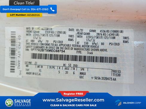 Used 2021 Ford F250 XL w/ Power Equipment Group image 16