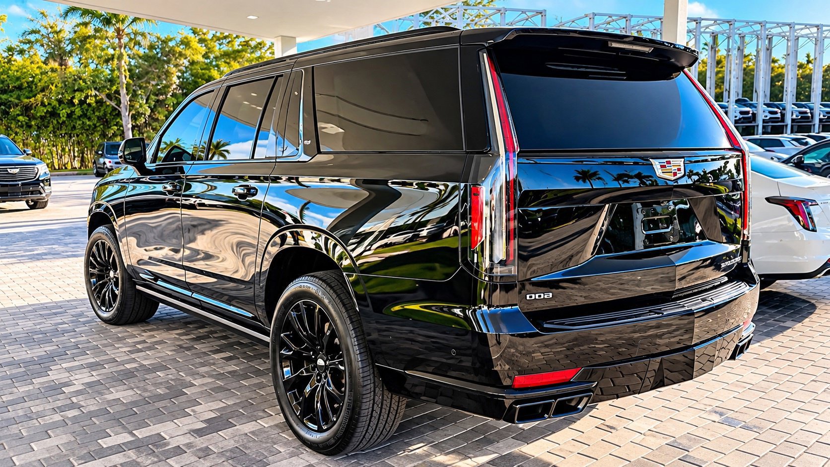 Used 2023 Cadillac Escalade ESV Sport Platinum w/ LPO, ONYX Package RWD image 3