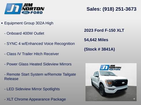 Used 2023 Ford F150 XLT w/ Equipment Group 302A High AWD/4WD image 8