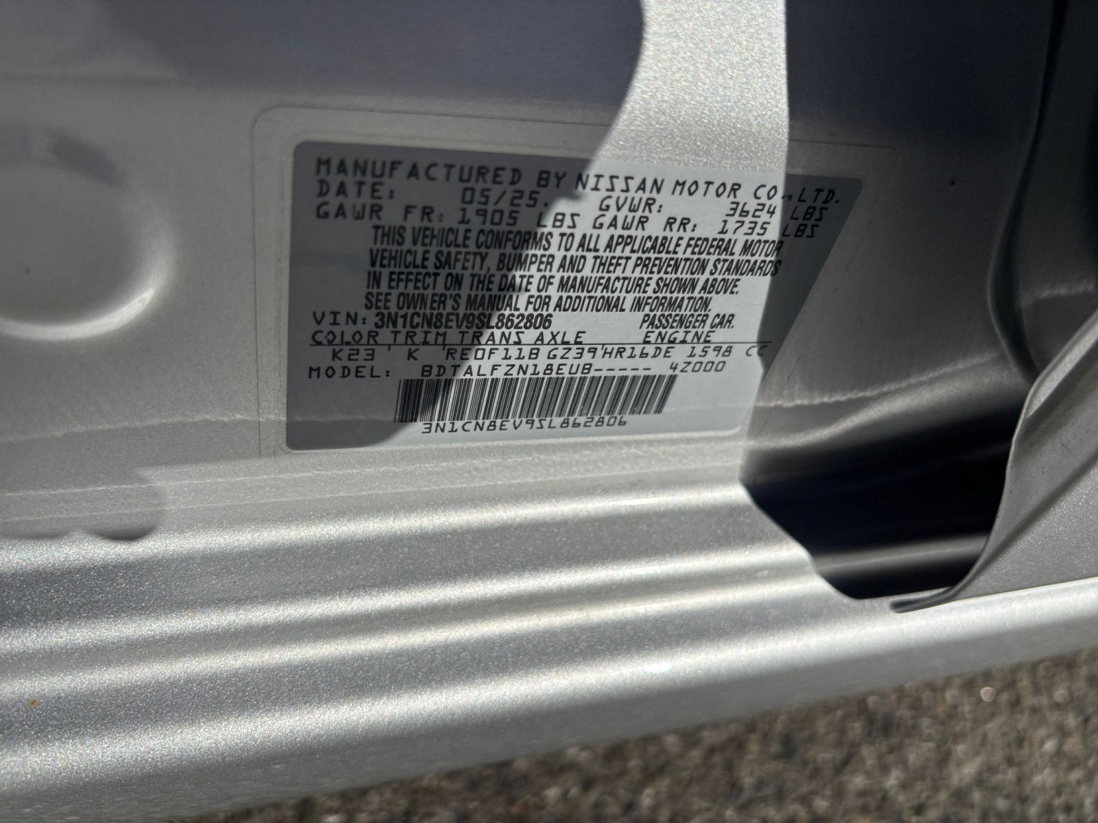 Used 2025 Nissan Versa SV FWD image 26