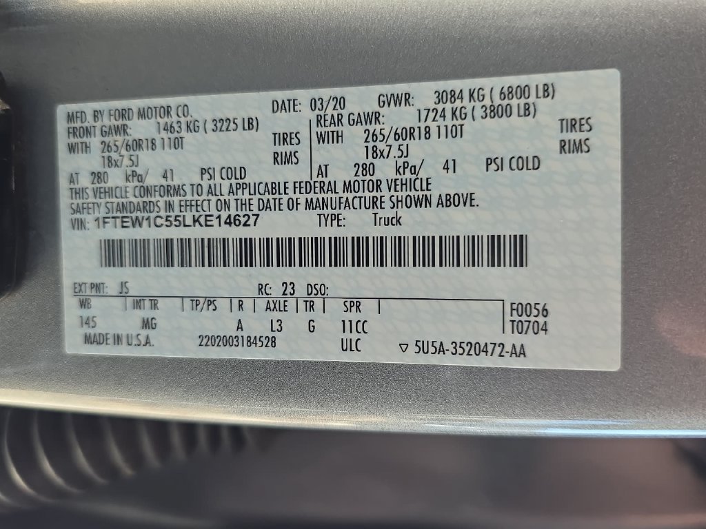 Used 2020 Ford F150 XLT w/ Trailer Tow Package RWD image 32