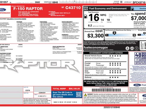 New 2025 Ford F150 Raptor AWD/4WD image 57