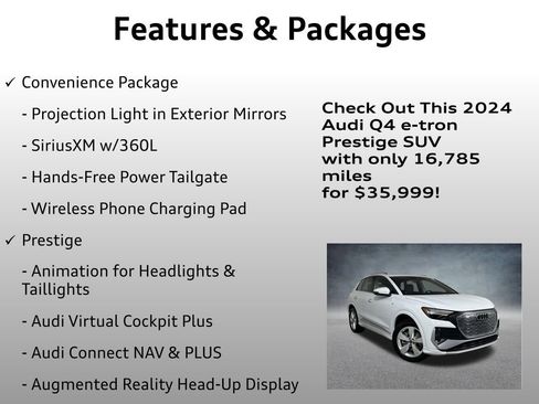 Used 2024 Audi Q4 e-tron Prestige image 20