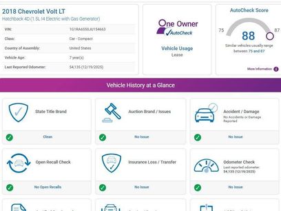 Used 2018 Chevrolet Volt LT