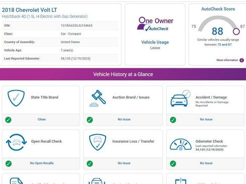 Used 2018 Chevrolet Volt LT image 3