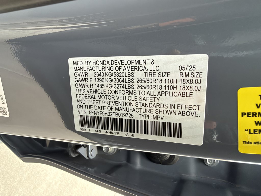 Used 2026 Honda Passport RTL image 44