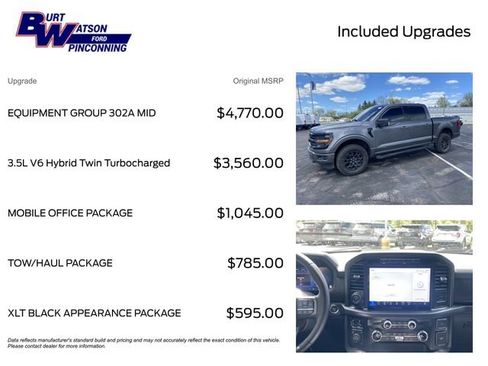 Used 2024 Ford F150 XLT w/ Equipment Group 302A MID AWD/4WD image 3